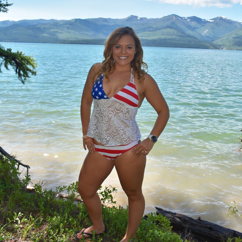 patriotic tankini top