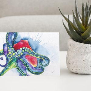 Octopus (A5 Greeting Card)