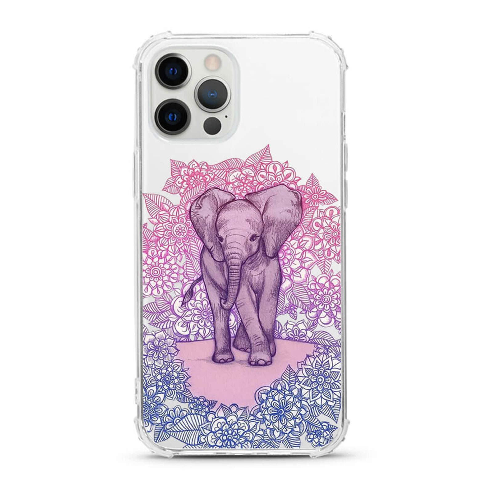 Henna Elephant Mobile Phone Case iPhone 12 Pro Max 12 Etsy