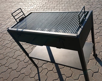 Solid garden grill various sizes made of steel and stainless steel, handmade and indestructible