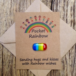 childrens isolation gift Pocket rainbow  Send a ray of sunshine to  brighten up a dull day