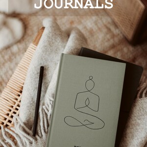 Yoga journal yoga gift yoga planner custom yoga notebook with name yoga gift personalised beigige journal yoga practice journal wellness