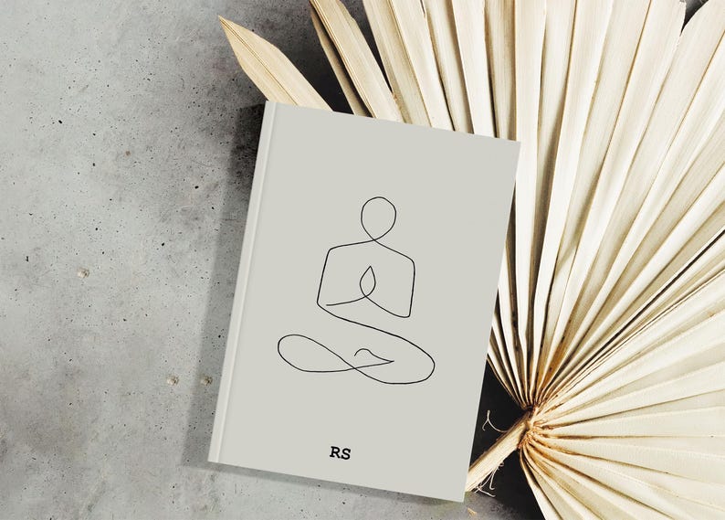 Yoga journal personalized yoga planner custom yoga notebook