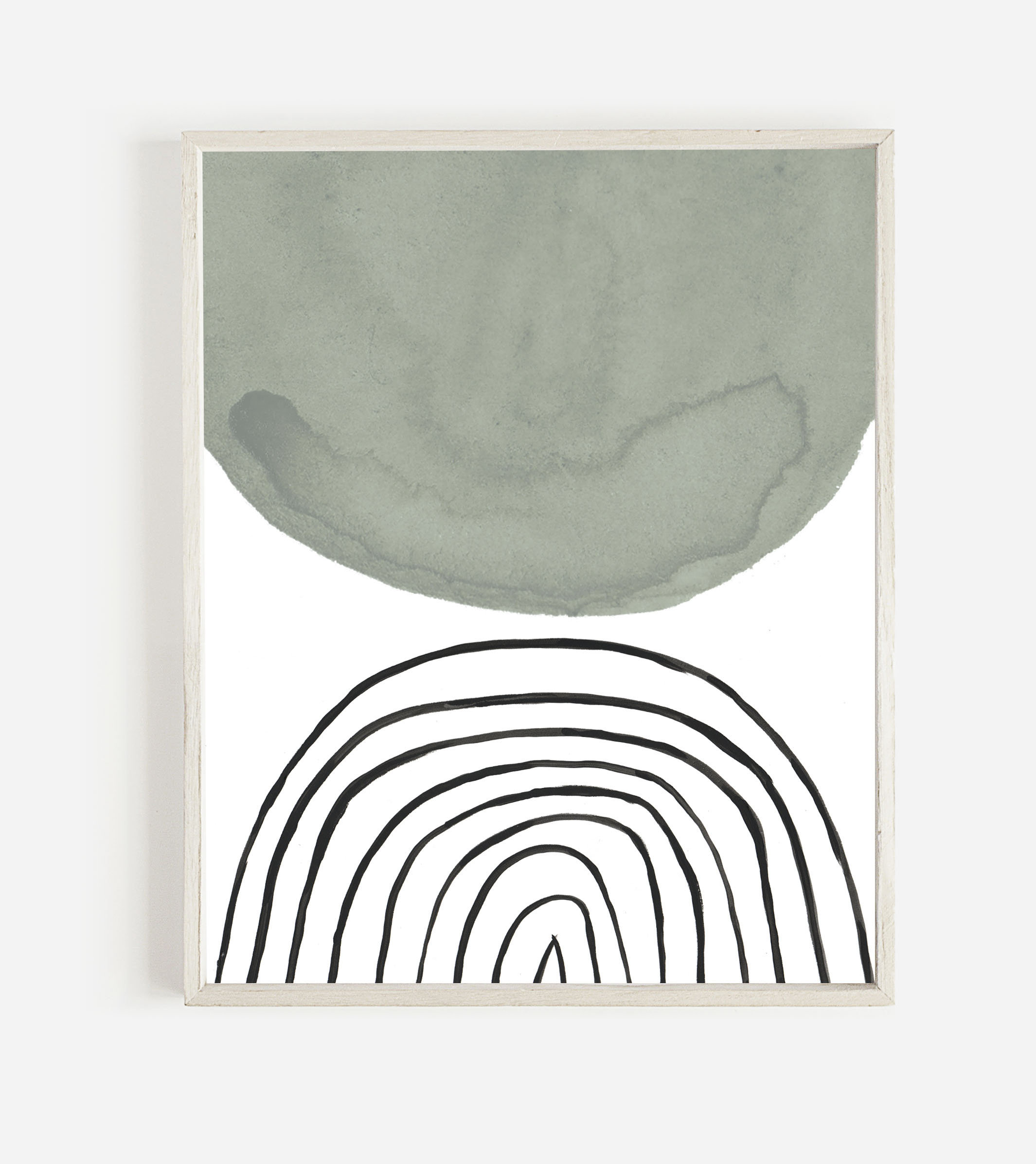 Sage Green Set of 3 Wall Art Japandi Wall Art Sage Green Print Set Wabi ...