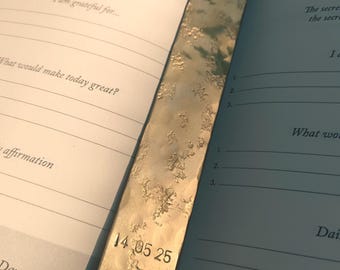 Custom brass Bookmark Personalized Engraving Romantic Gift Valentine Day Present Book Lover Reading Accessory Metal Marker Valentines Gift