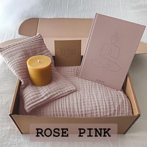 Gepersonaliseerd yogacadeau-idee voor yogaliefhebber cadeauset voor zelfzorg geschenkdoos wellnessbundel yogadeken shavasana yogadagboek op maat afbeelding 3