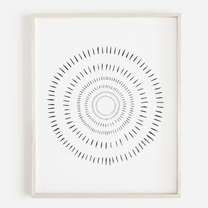 Black white japandi wall art sun print minimal print set of 2 yoga poster Japanese decor Japanease wall art Japanese print monochrome decor image 3