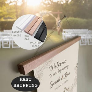 Magnetic Wedding Signage Wedding Decor Wooden Welcome Sign Holder Seating Chart Display Program Holder Frame Alternative Design Modern