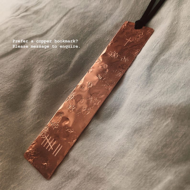 Personalized Brass Bookmark Custom Engraving Romantic Gift Valentine Present Gift For Her Reading Accessory Metal Design Elegant Keepsake image 13