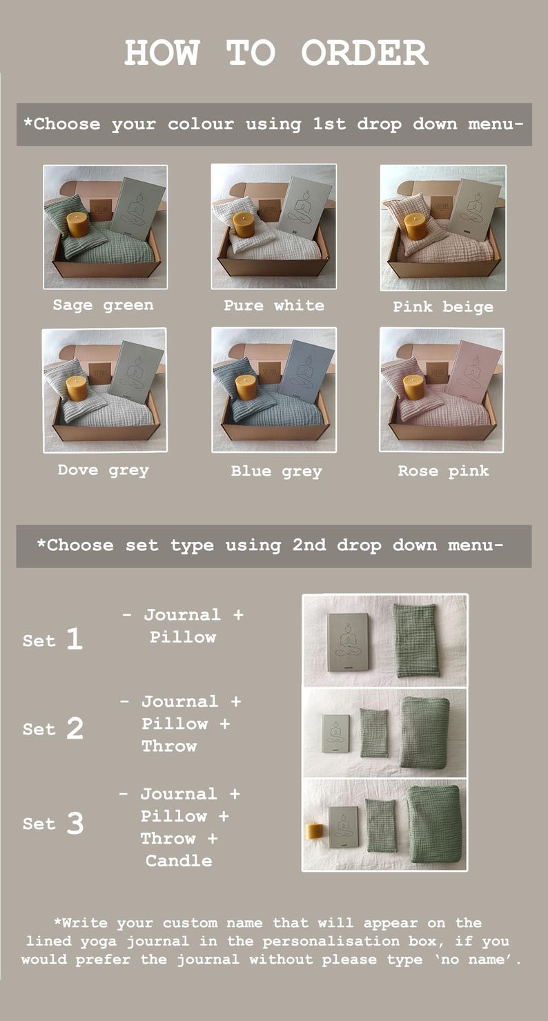 Gepersonaliseerd yogacadeau-idee voor yogaliefhebber cadeauset voor zelfzorg geschenkdoos wellnessbundel yogadeken shavasana yogadagboek op maat afbeelding 8