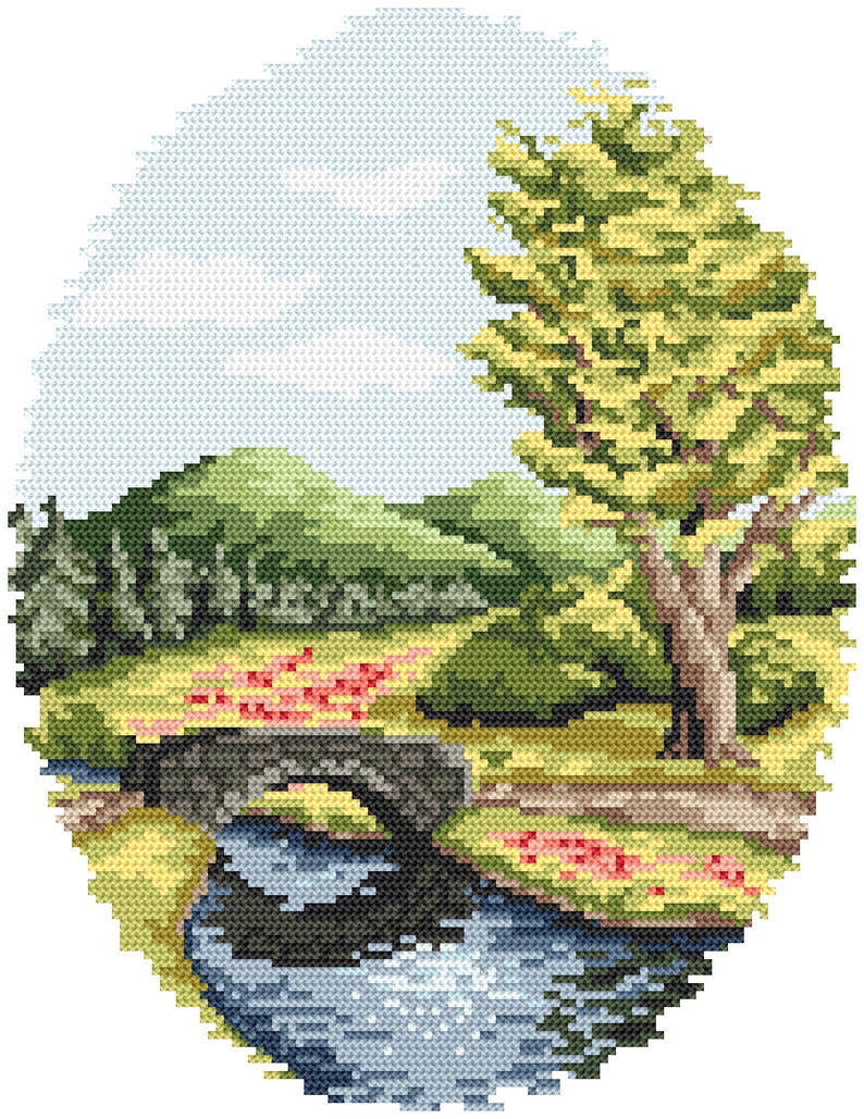 Four Seasons-spring,summer- 2 Digital Cross Stitch Patterns PDF, Small ...