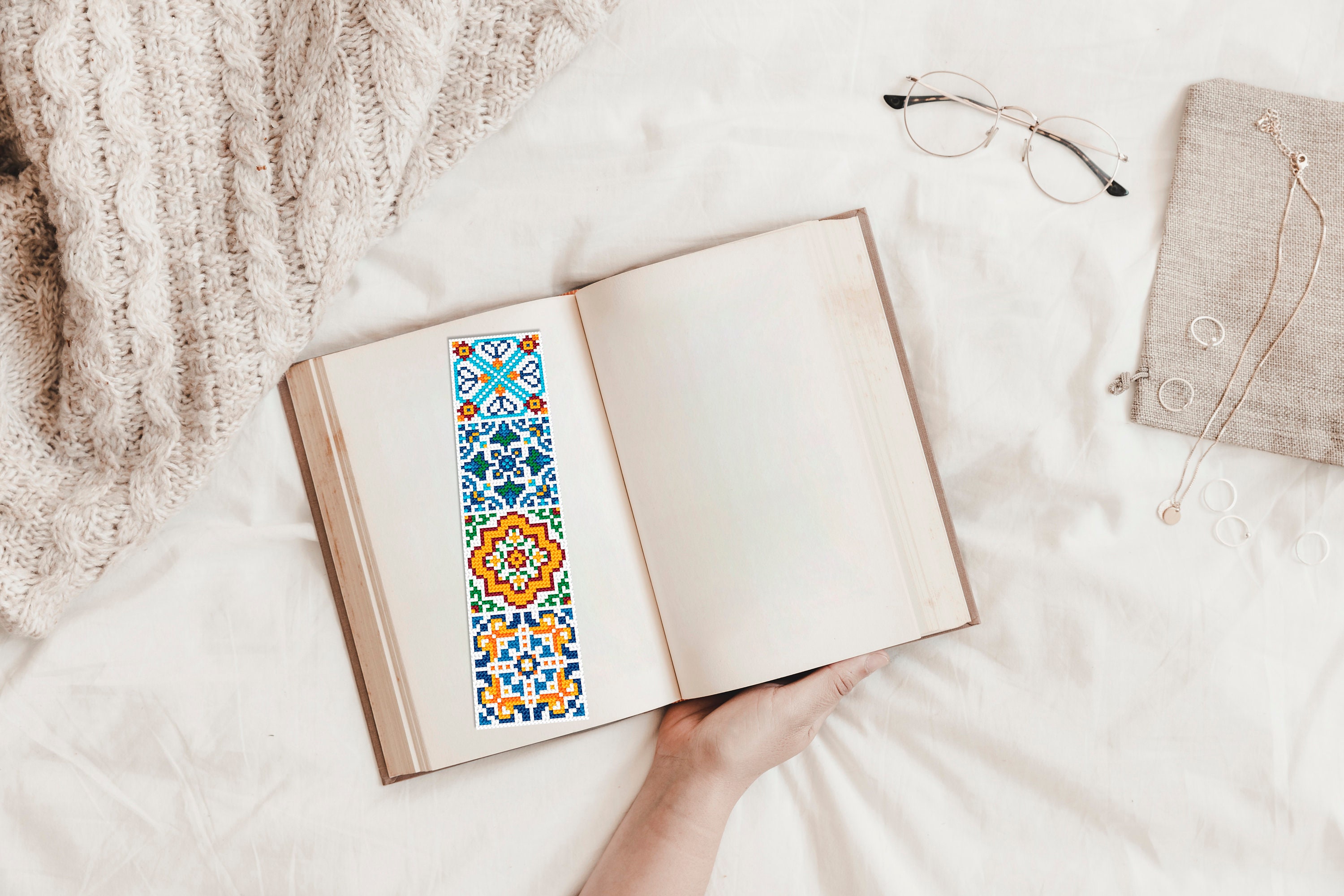 3 Ethnic Bookmarks - Travel Memories Digital Patterns for Cross Stitch ...