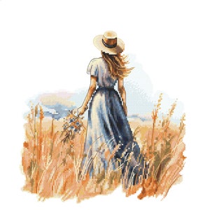 Cross stitch pattern PDF - Bye summer, pdf,.hks- smartphone pattern, pattern for instant download.