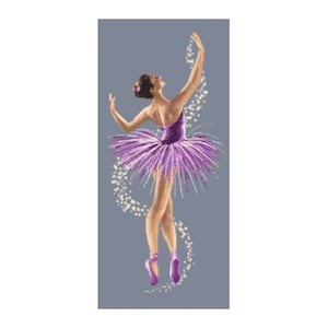 Ballet dancer digital counted  cross stitch pattern, pdf,.hks- smartphone pattern, pattern for instant download,