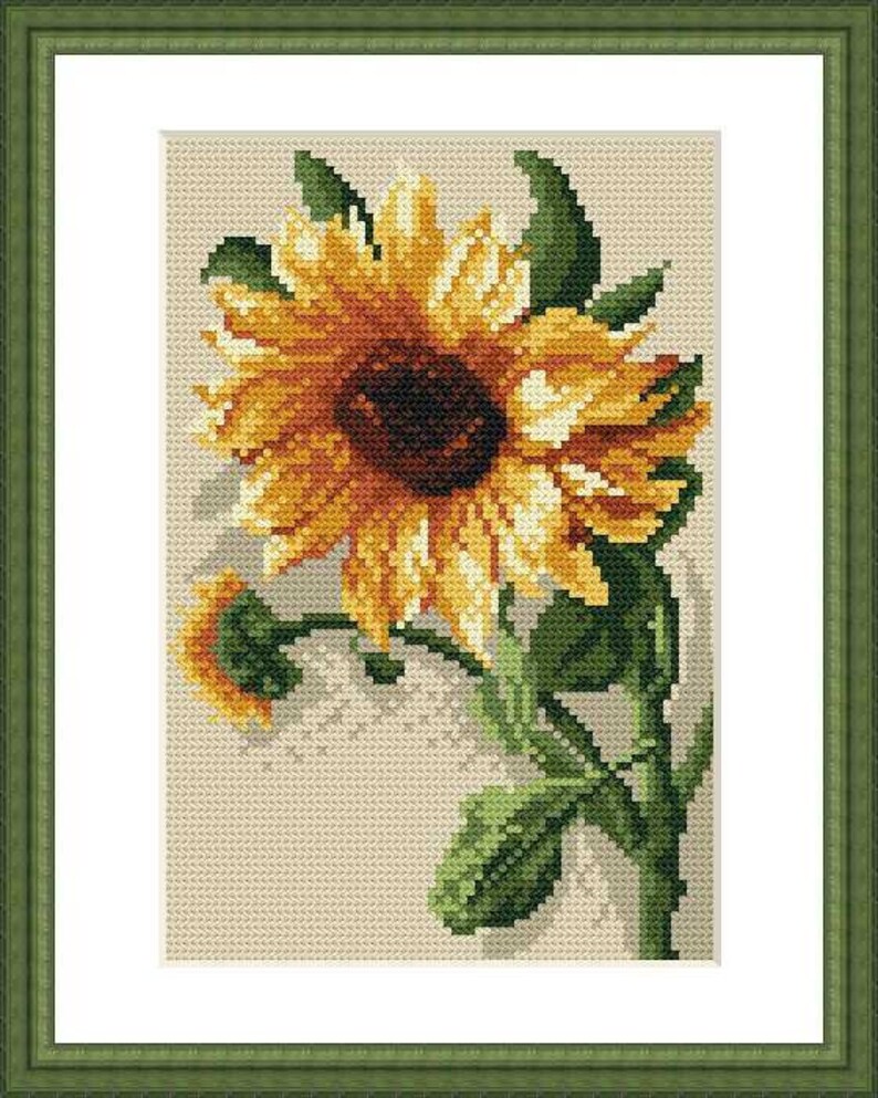 Very Big Counted Cross Stitch Pattern Embroidery Chart Pdf Field Of Sunflowers Hlpsocialsquare Com