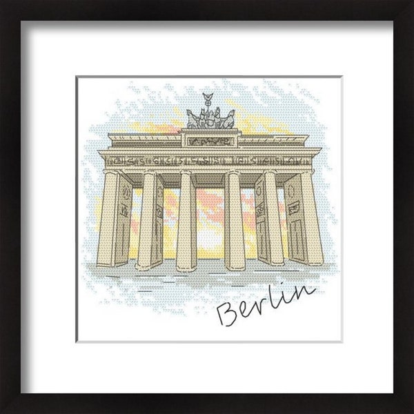 Berlin - Brandenburg Gate digital pattern cross stitch