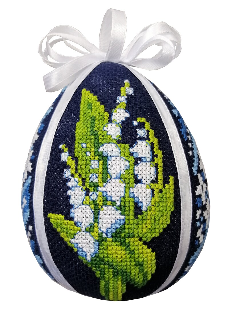 3 Easter Eggs With Spring Flowers Digital Patterns Cross Stitch - Etsy