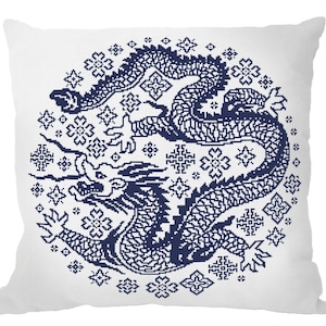 Orientalisches Kissen - chinesischer Drache III digital PDF