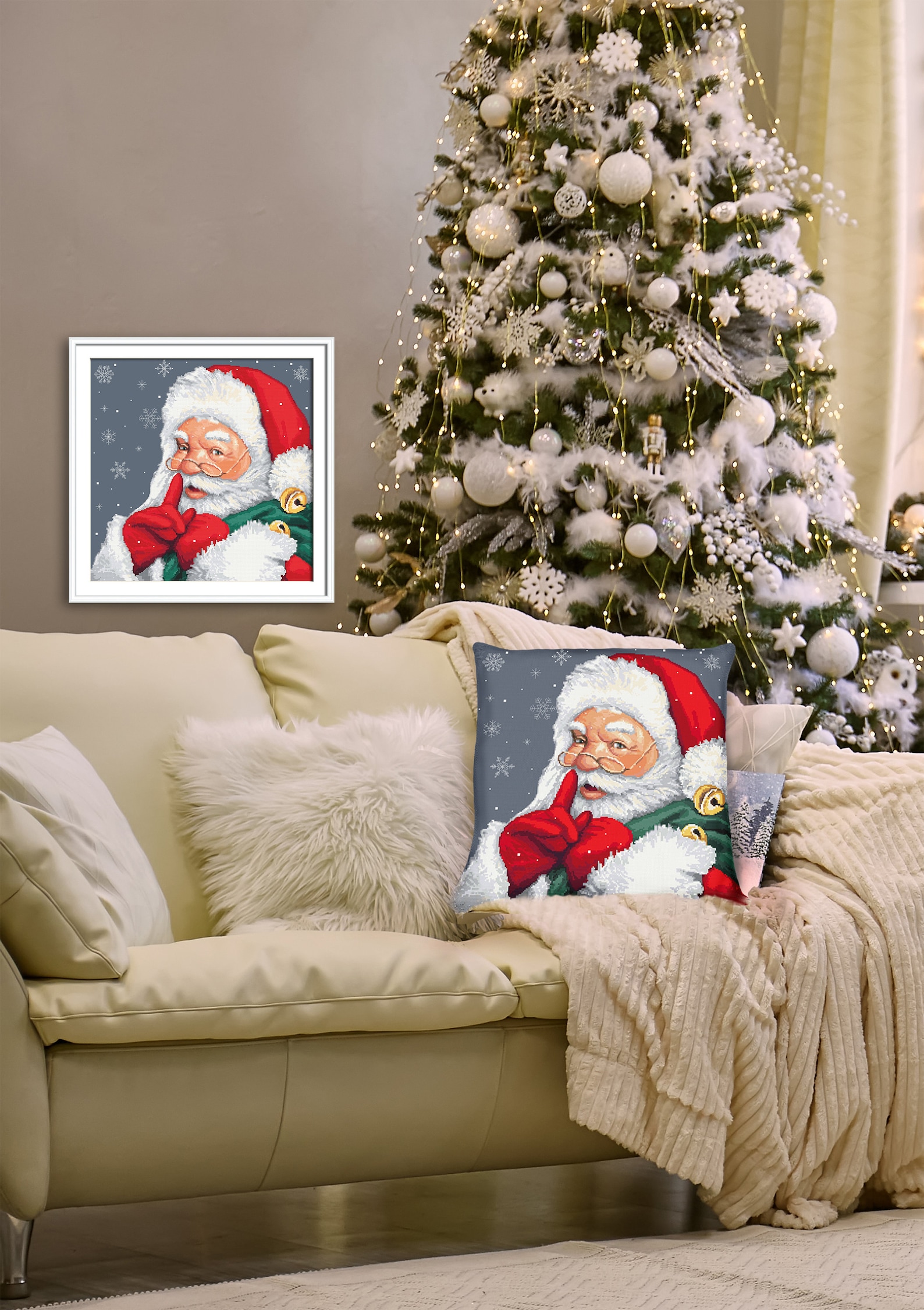 Mischievous Santa Claus Digital Cross Stitch Pattern PDF - Etsy