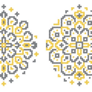 4 Easter Eggs Digital Patterns for Cross Stitch - Etsy