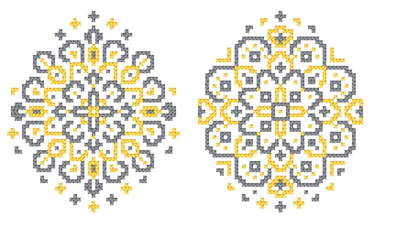 4 Easter Eggs Digital Patterns for Cross Stitch - Etsy