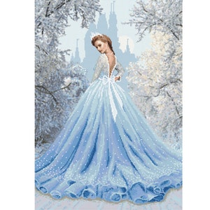 Cross stitch pattern PDF - Snow lady