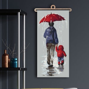 Father's love digital counted  cross stitch pattern, PDF
