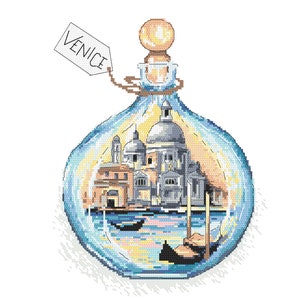 Souvenir from Venice digital pattern for cross stitch