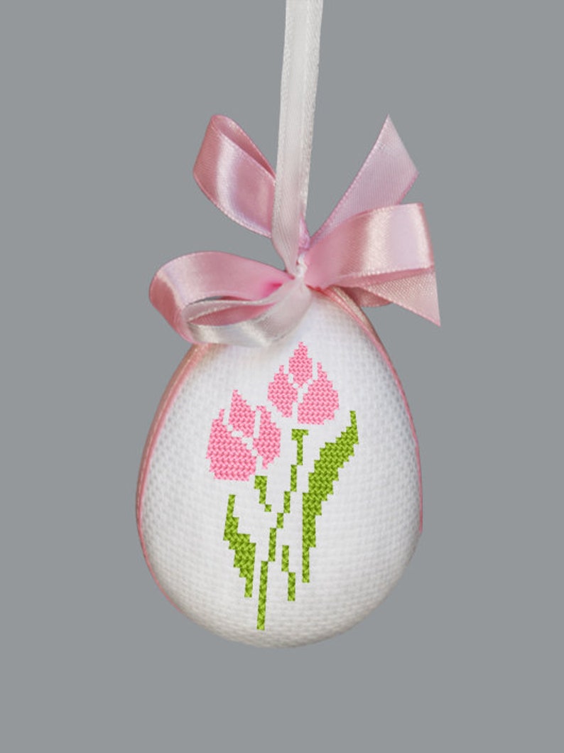 Easter Eggs With Flowers 4 Stitch Patterns, Digital Pdf, Graphics ...