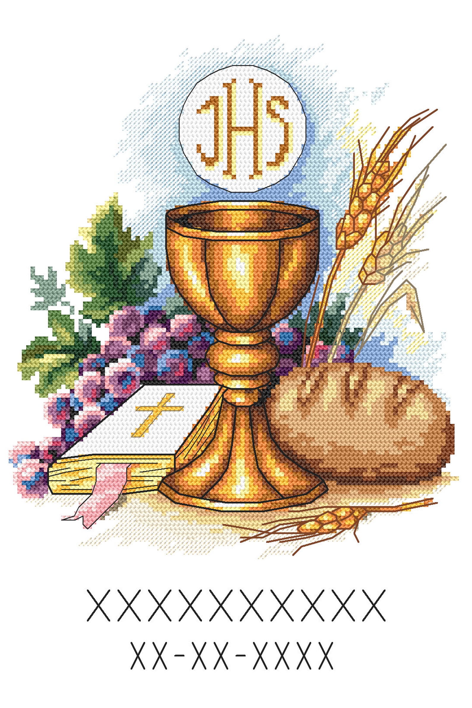 In Rememberance of First Communion Cross Stitch Pattern With | Etsy