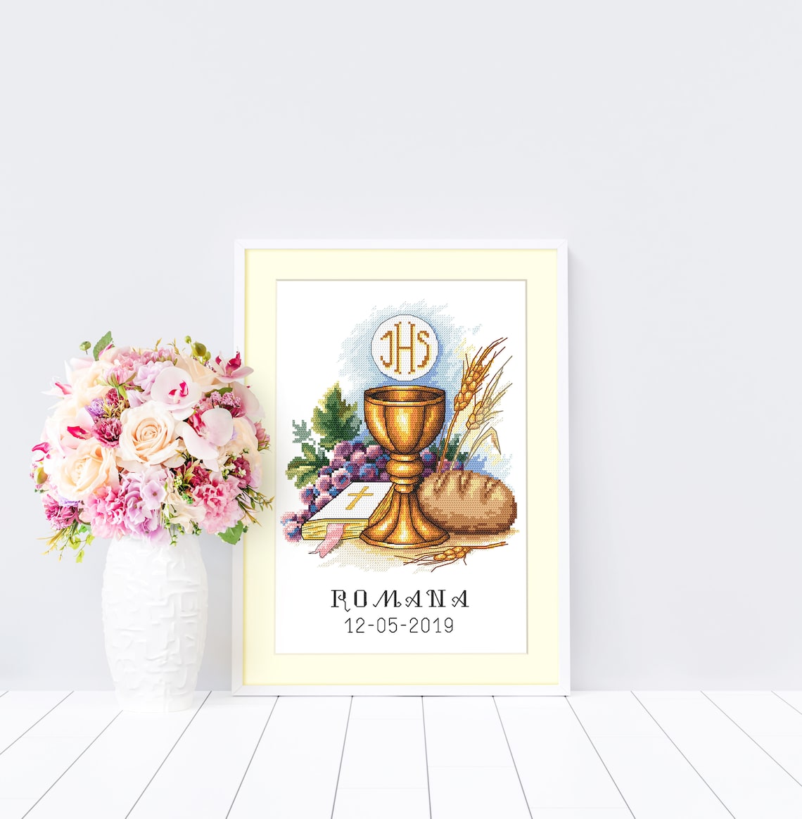 In Rememberance of First Communion Cross Stitch Pattern With - Etsy
