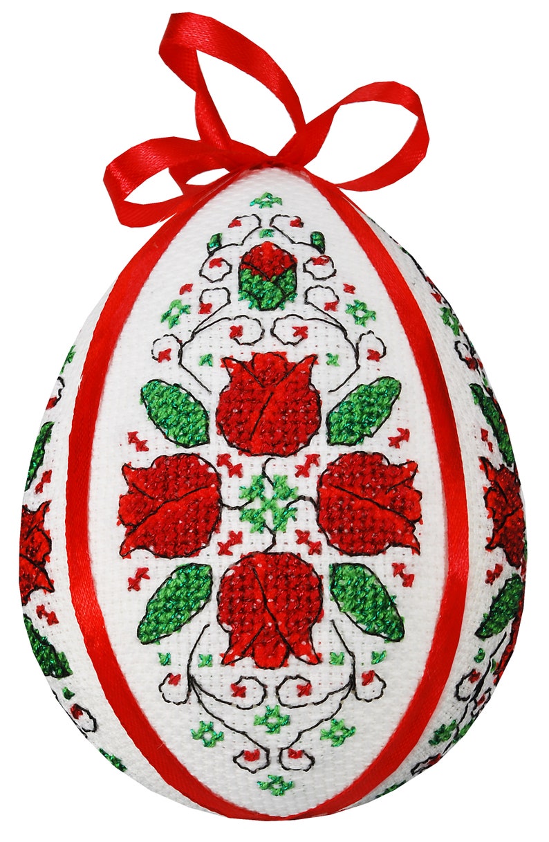 Easter Eggs With Flowers 4 Digital Cross Stitch Patterns, - Etsy