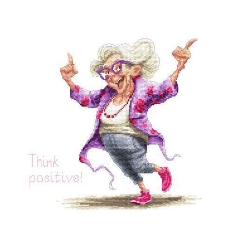 Cross stitch pattern PDF - Crazy grandma