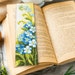 3 Floral Bookmarks - Irises, Snowdrops, Forget-me-nots Digital Patterns ...