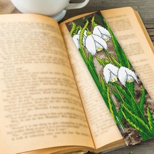 3 Floral Bookmarks - Irises, Snowdrops, Forget-me-nots Digital Patterns ...