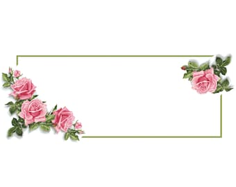 Table runner with roses 3D digital pattern for cross stich, Flowers  counted  cross stitch,