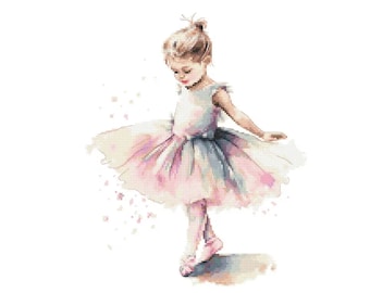 Cross stitch pattern PDF - Little ballerina I
