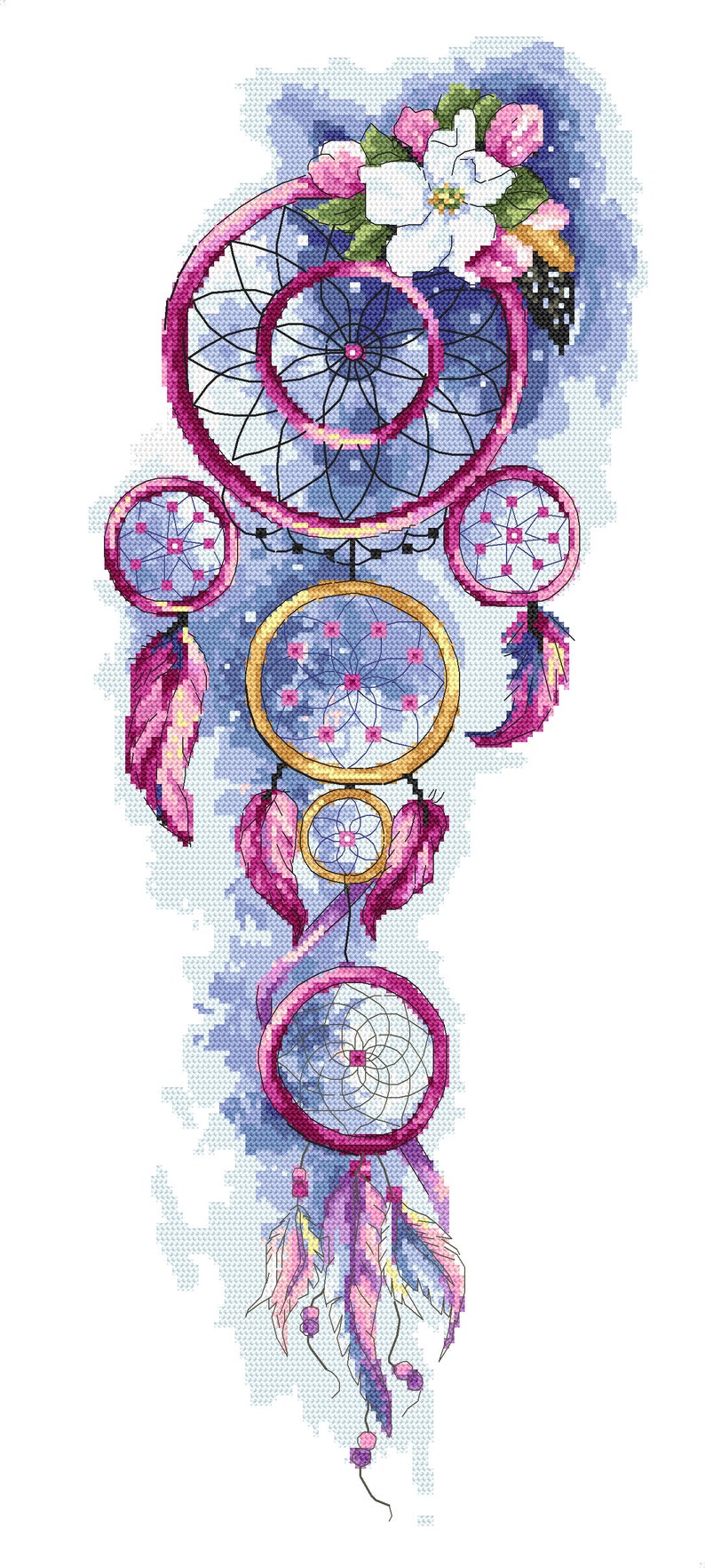 Dream Catcher Digital Pattern for Cross Stitch | Etsy