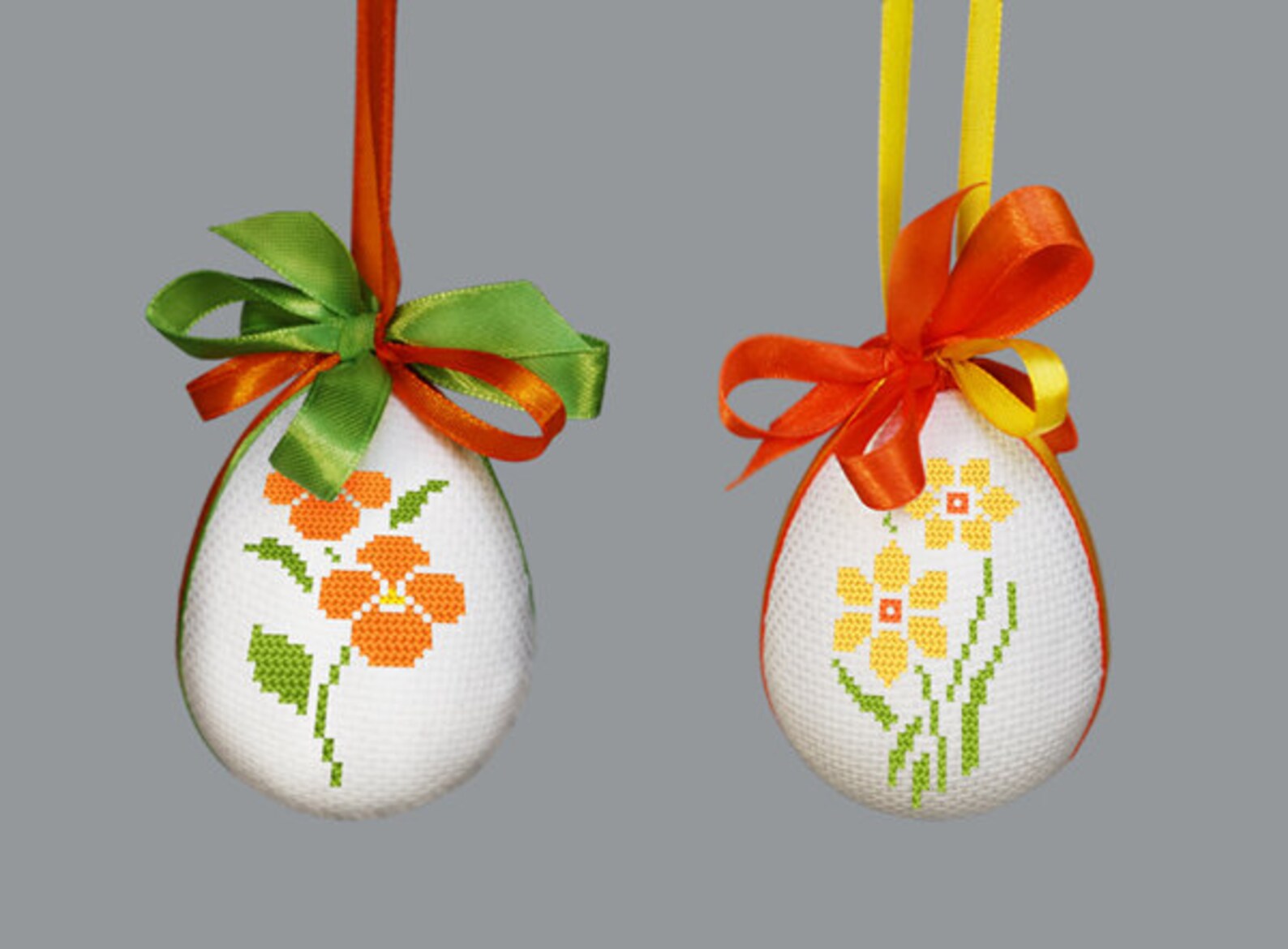 Easter Eggs With Flowers 4 Stitch Patterns, Digital Pdf, Graphics ...