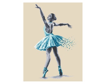 Ballet dancer - Sensual beauty - digital pattern for cross stich , A woman pdf,.hks- smartphone pattern, pattern for instant download