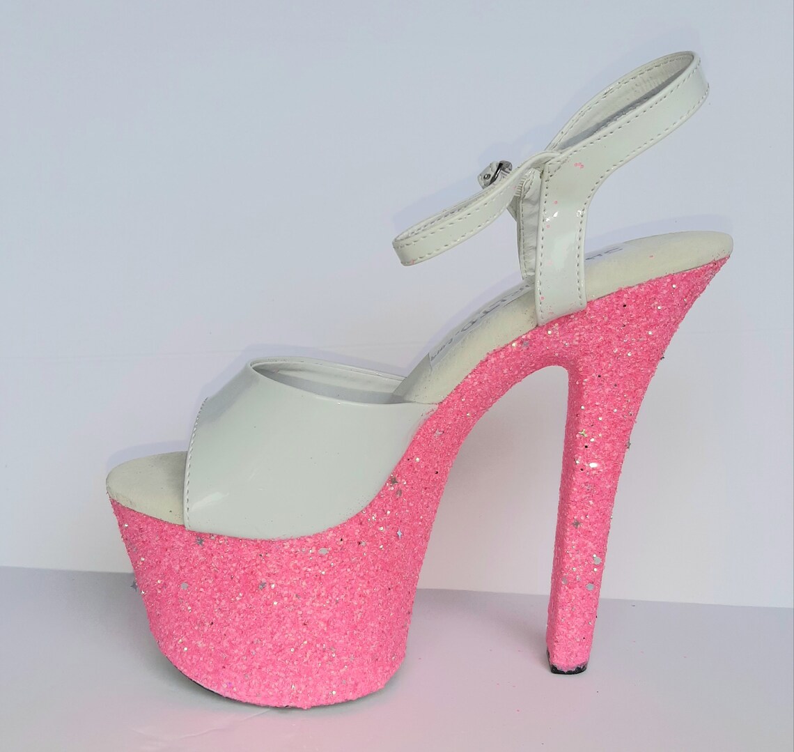 KAYLA CLEAR PERSPEX CORK PLATFORM BLOCK HEELS | Womens chunky heels, Platform block heels, Heels