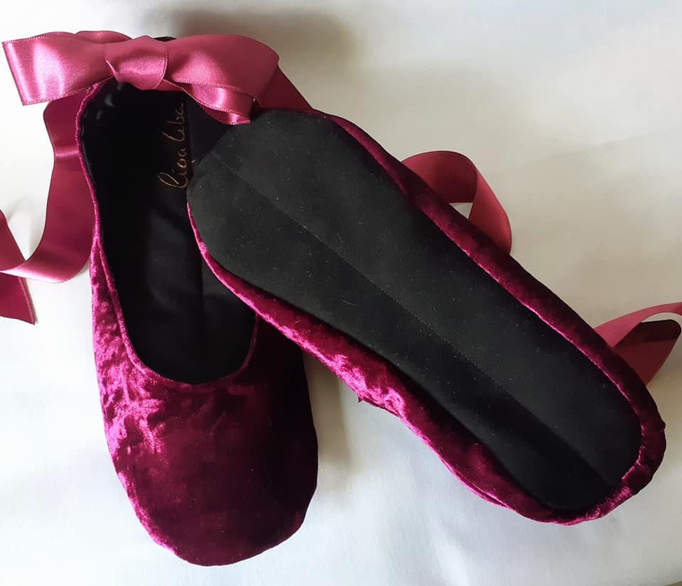 red velvet prom shoes