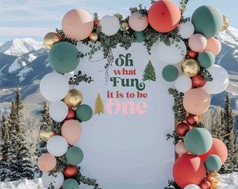 Oh What Fun It Is To Be One Winter Onederland Girl One Year Old Oh What Fun Tapestry Banner Oh What Fun Christmas