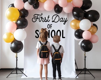 First Day Of School Tapestry Back To School First Day Of School Banner Classroom Banner First Day Of School Sign School Photo Prop