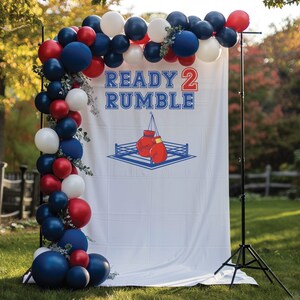 Ready 2 Rumble Boxing Banner Boxer Boxing Party Decorations Boxing Theme Party Decorations Little Boxer Boxing Theme Party Boxing Decoration