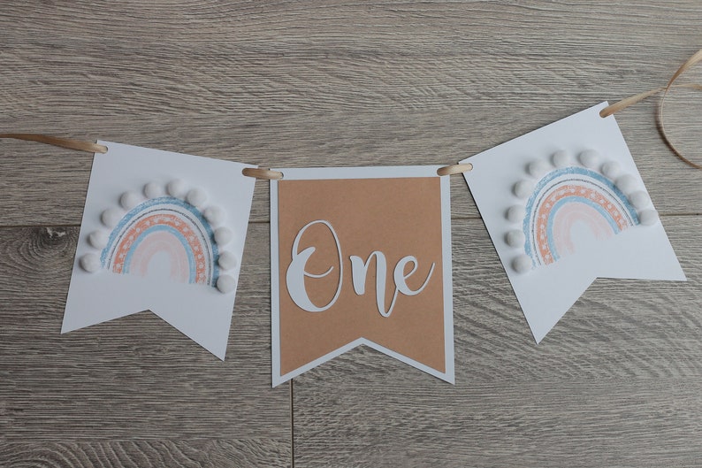 boho rainbow first birthday boho high chair banner rainbow baby banner one high chair banner neutral rainbow boho rainbow banner