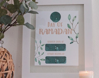 Ramadan Printable, Iftar/Suhoor Time, Ramadan Home Decor, Ramadan, Iftar Sign, Ramadan Countdown