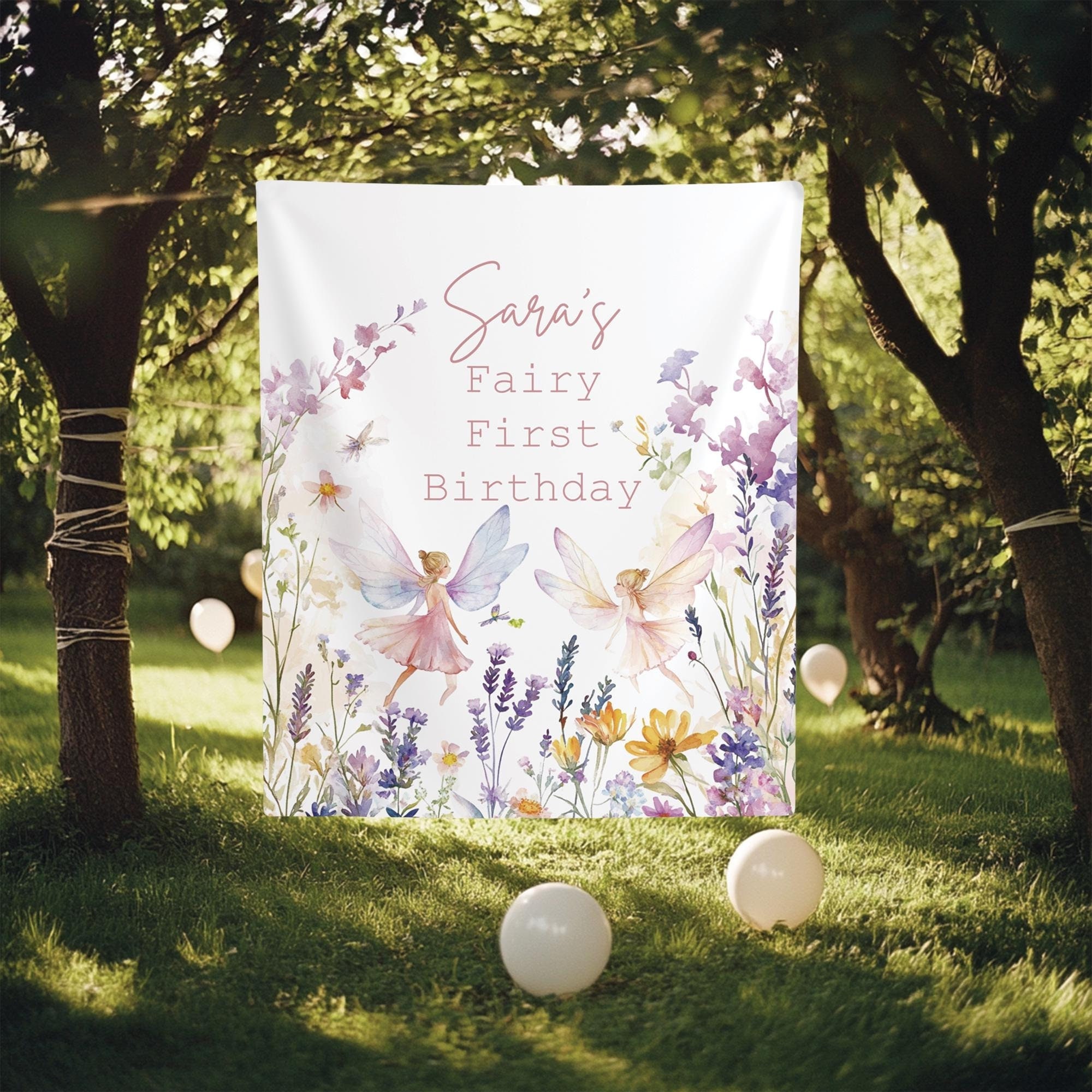Kreat4joy Fairy First Birthday Photo Banner - Boho Butterfly Floral Decor, Newborn To 12 Months, 13 Cards Included - View #7