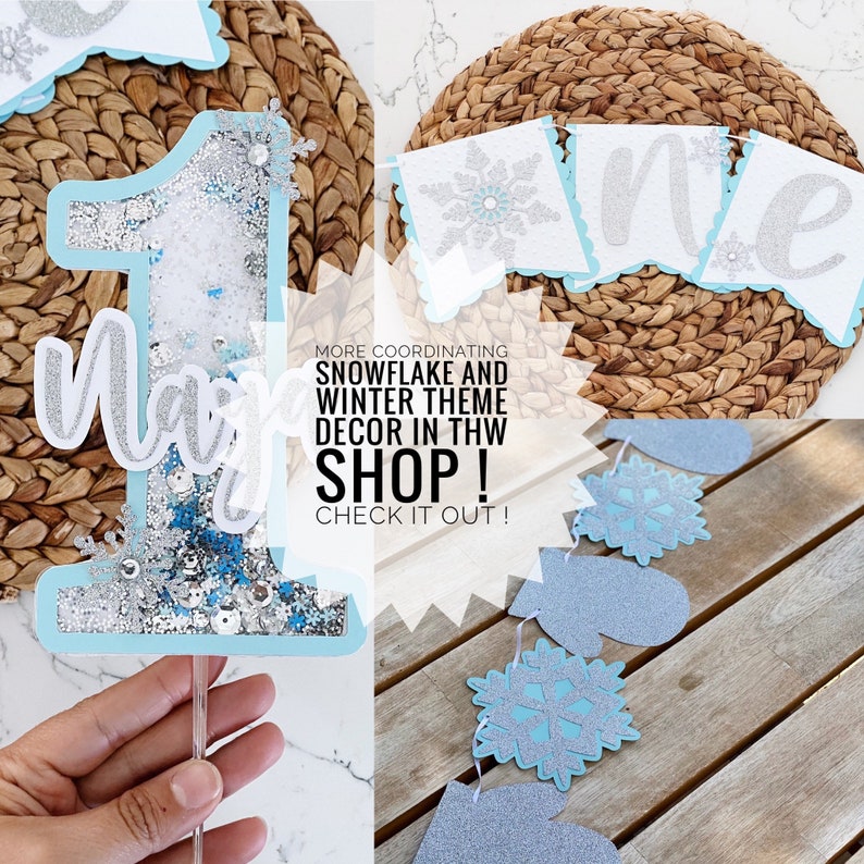 Baby Its Cold Outside Sign Winter Baby Shower Winter Onederland Boy Baby Shower Decoration Baby Shower Banner Snowflake Banner Snowflake image 6