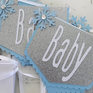 Baby Its Cold Outside Sign Winter Baby Shower Winter Onederland Boy Baby Shower Decoration Baby Shower Banner Snowflake Banner Snowflake image 8